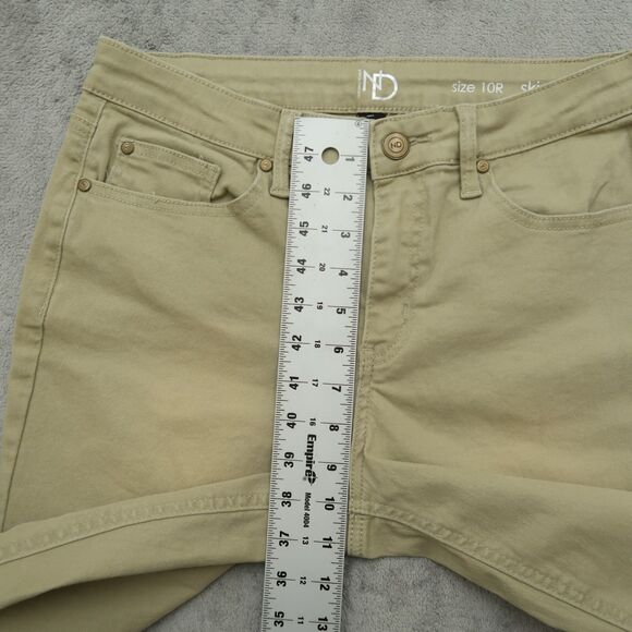 New Directions Jeans Women's Size 10R Beige Mid-Rise Skinny Denim 26" Inseam - Picture 6 of 15